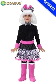 DOLL ZEBRATINA BAMBINA PARRUCCA BIANCA